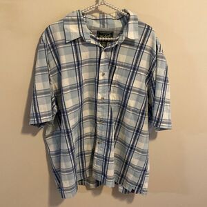 Woolrich Vented Plaid Short‑Sleeve Shirt XL